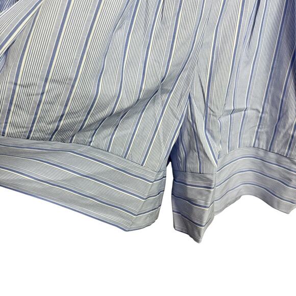 Azura Exchange Balloon Sleeve Striped Romper Women L Baby Blue Boho NWT - Picture 5 of 7